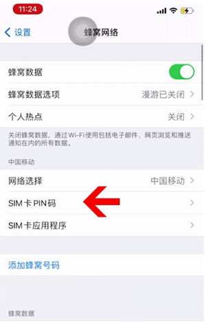 松滋苹果14维修网分享如何给iPhone14的SIM卡设置密码 