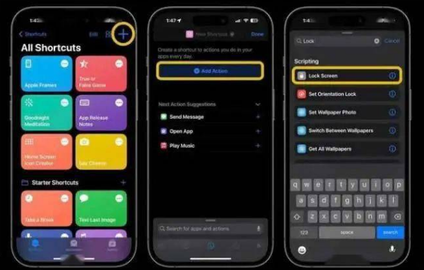 松滋苹果14锁屏维修店分享iPhone14升级iOS16.4后如何创建锁屏快捷方式 