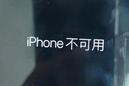 松滋苹果服务网点分享锁屏界面显示“iPhone 不可用”如何解决 